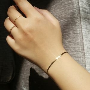 14k Herringbone Bracelet ✨